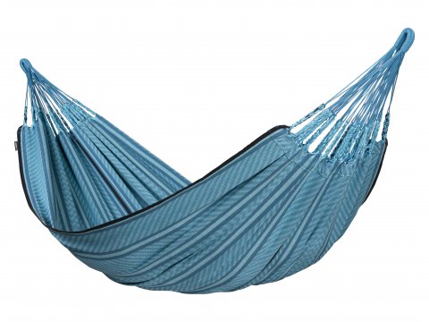 Αιώρα La Siesta Organic Cotton Διπλή Flora Blue Zebra Αιώρα La Siesta Organic Cotton Διπλή Flora Blue Zebra
